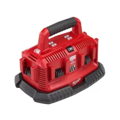 Milwaukee 2825-20ST-48-59-1806 M18 FUEL 18V Lithium-Ion Cordless Brushless String Trimmer with Attachment Capability with M18 6-Port BatteryCharger