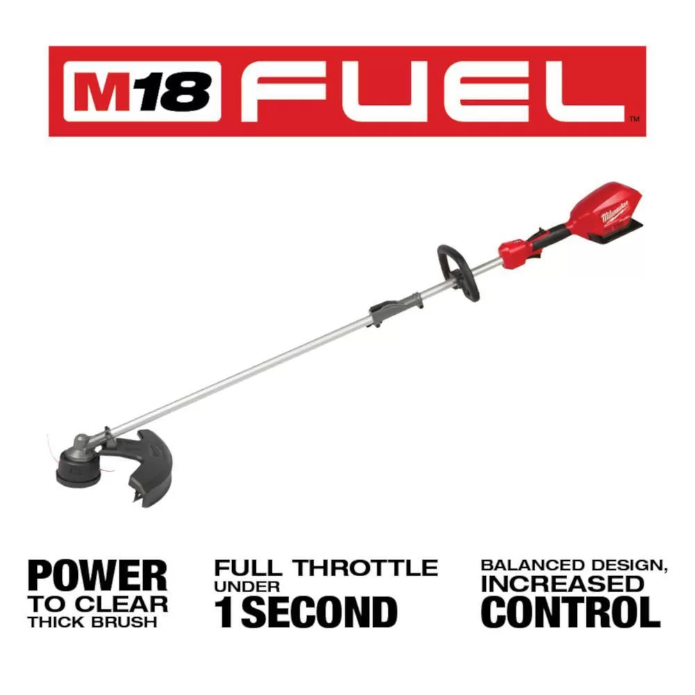 Milwaukee 2825-20ST-49-16-2719 M18 FUEL 18-Volt Lithium-Ion Brushless Cordless QUIK-LOK String Trimmer with Hedge Trimmer Attachment (2-Tool)
