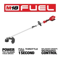 Milwaukee M18 FUEL 18V Lithium-Ion Cordless Brushless String Trimmer with Attachment Capability & 3 ft. Extension Attachment