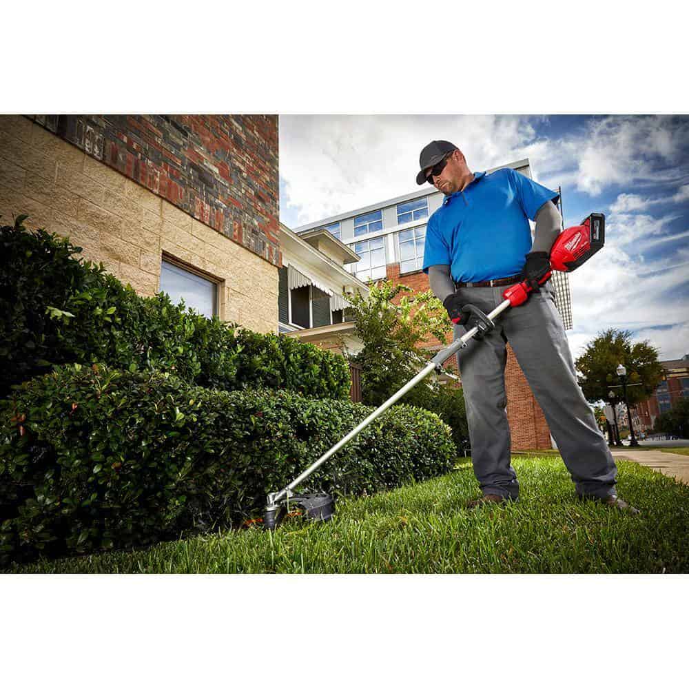 Milwaukee M18 FUEL 18V Lithium-Ion Cordless Brushless String Trimmer with Attachment Capability & 3 ft. Extension Attachment
