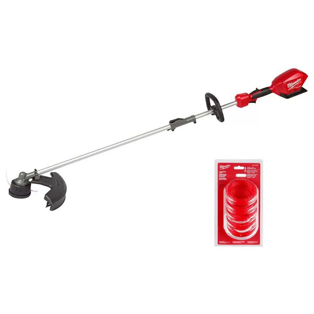 Milwaukee 2825-20ST-49-16-2782 M18 FUEL 18V Lithium-Ion Brushless Cordless QUIK-LOK String Grass Trimmer with 0.095" Trimmer Line 20' Pre-Cut (5-Pack)