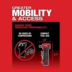 Milwaukee 2485-20-2486-20 M12 FUEL 12V Lithium-Ion Brushless Cordless 1/4 in. Right Angle and Straight Die Grinder Kit (Tool-Only Kit)