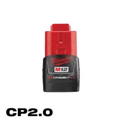 Milwaukee M12 FUEL 12V Lithium-Ion Brushless Cordless 1/4 in. Right Angle Die Grinder with M12 2.0 Ah Battery