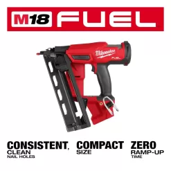 Milwaukee M18 FUEL 2841-20 18-Volt Lithium-Ion Brushless Cordless Gen II 16-Gauge Angled Finish Nailer (Tool-Only)