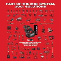 Milwaukee 2802-22CT M18 18V Lithium-Ion Brushless Cordless 1/2 in. Compact Hammer Drill/Driver Kit with 2 Batteries, Charger and Case