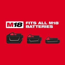 Milwaukee 2802-22CT M18 18V Lithium-Ion Brushless Cordless 1/2 in. Compact Hammer Drill/Driver Kit with 2 Batteries, Charger and Case
