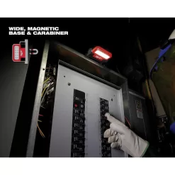 Milwaukee 2114-21-2114-21 550 Lumens LED REDLITHIUM USB Pivoting Flood Light (2-Pack)
