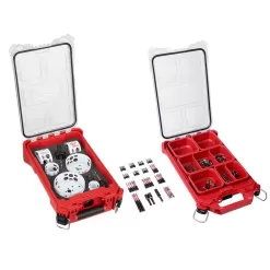Milwaukee 49-22-5606-48-32-4082 Hole Dozer Bi-Metal General Purpose Hole Saw Set and SHOCKWAVE Driver Bit Set with PACKOUT Cases (110-Piece)