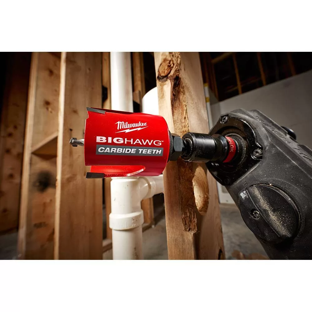 Milwaukee 49-56-9295-49-22-5606 BIG HAWG Carbide Hole Saw and Bi-Metal General Purpose Hole Saw Set with PACKOUT Cases (19-Piece)