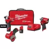 Milwaukee 2551-22-2554-20-2522-20 M12 FUEL SURGE 12V Lithium-Ion Brushless Cordless 1/4" Hex Impact Driver Kit w/M12 FUEL Impact Wrench & Cutoff Saw