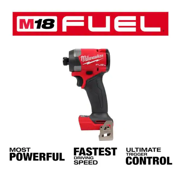 Milwaukee 2953-20 M18 FUEL 18V Lithium-Ion Brushless Cordless 1/4 in. Hex Impact Driver (Tool-Only)