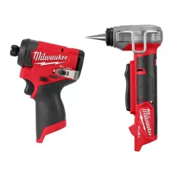 Milwaukee 3453-20-2532-20 M12 FUEL 12V Lithium-Ion Brushless Cordless 1/4 in Impact Driver & ProPEX Expander Tool w/1/2 in - 1 in Expander Heads