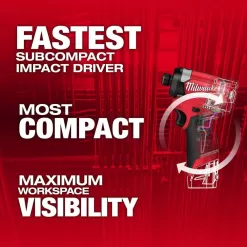 Milwaukee 3453-20-2532-20 M12 FUEL 12V Lithium-Ion Brushless Cordless 1/4 in Impact Driver & ProPEX Expander Tool w/1/2 in - 1 in Expander Heads