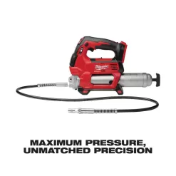 Milwaukee 2767-22GR M18 FUEL 18V Lithium-Ion Brushless Cordless 1/2 in. High-Torque Impact Wrench with Grease Gun Kit, Resistant Batteries