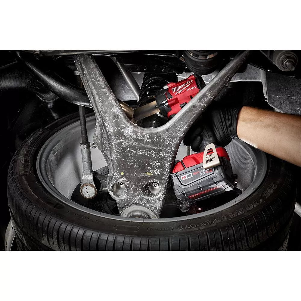 Milwaukee 2854-22-2855-20 M18 FUEL Gen-2 18V Lithium-Ion Brushless Cordless 3/8 in. and 1/2 in. Compact Impact Wrench with Friction Ring Kit