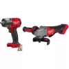 Milwaukee 2962-20-2880-20 M18 FUEL Gen-2 18V Lithium-Ion Brushless Cordless Mid Torque 1/2 in. Impact Wrench with Friction Ring with Grinder