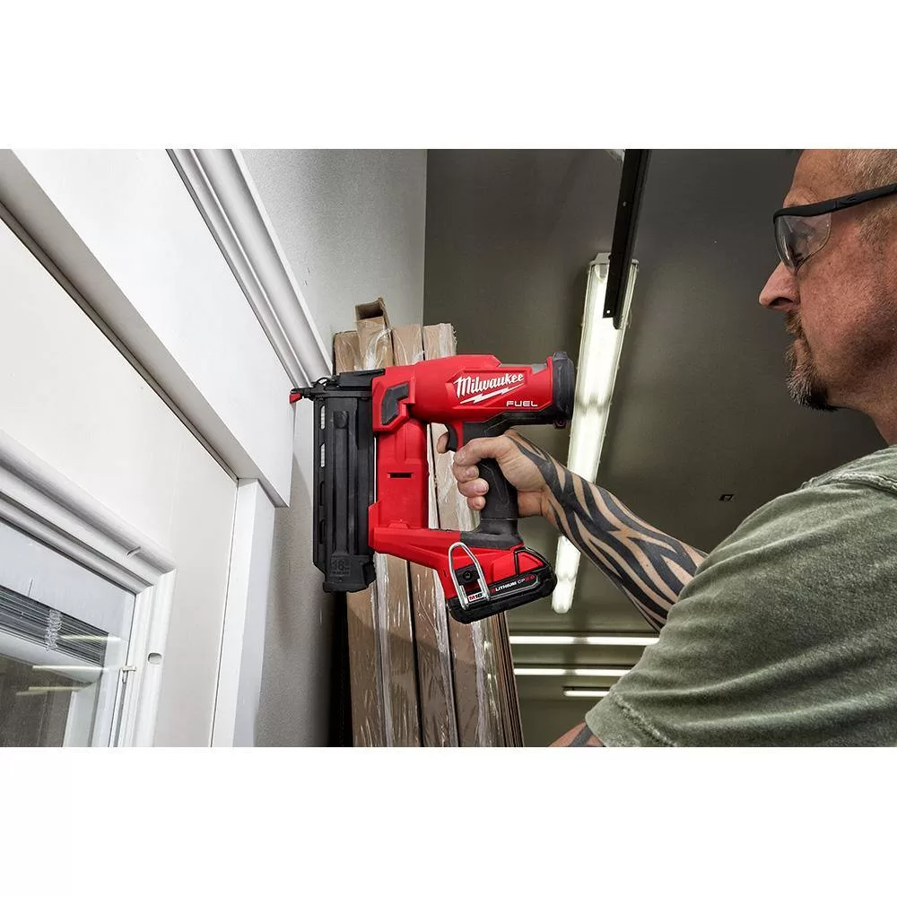 Milwaukee 2737-20-2746-20 M18 FUEL 18V Lithium-Ion Brushless Cordless Jig Saw with 18-Gauge Brad Nailer (2-Tool)