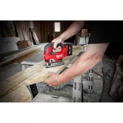 Milwaukee 2737-20-2746-20 M18 FUEL 18V Lithium-Ion Brushless Cordless Jig Saw with 18-Gauge Brad Nailer (2-Tool)