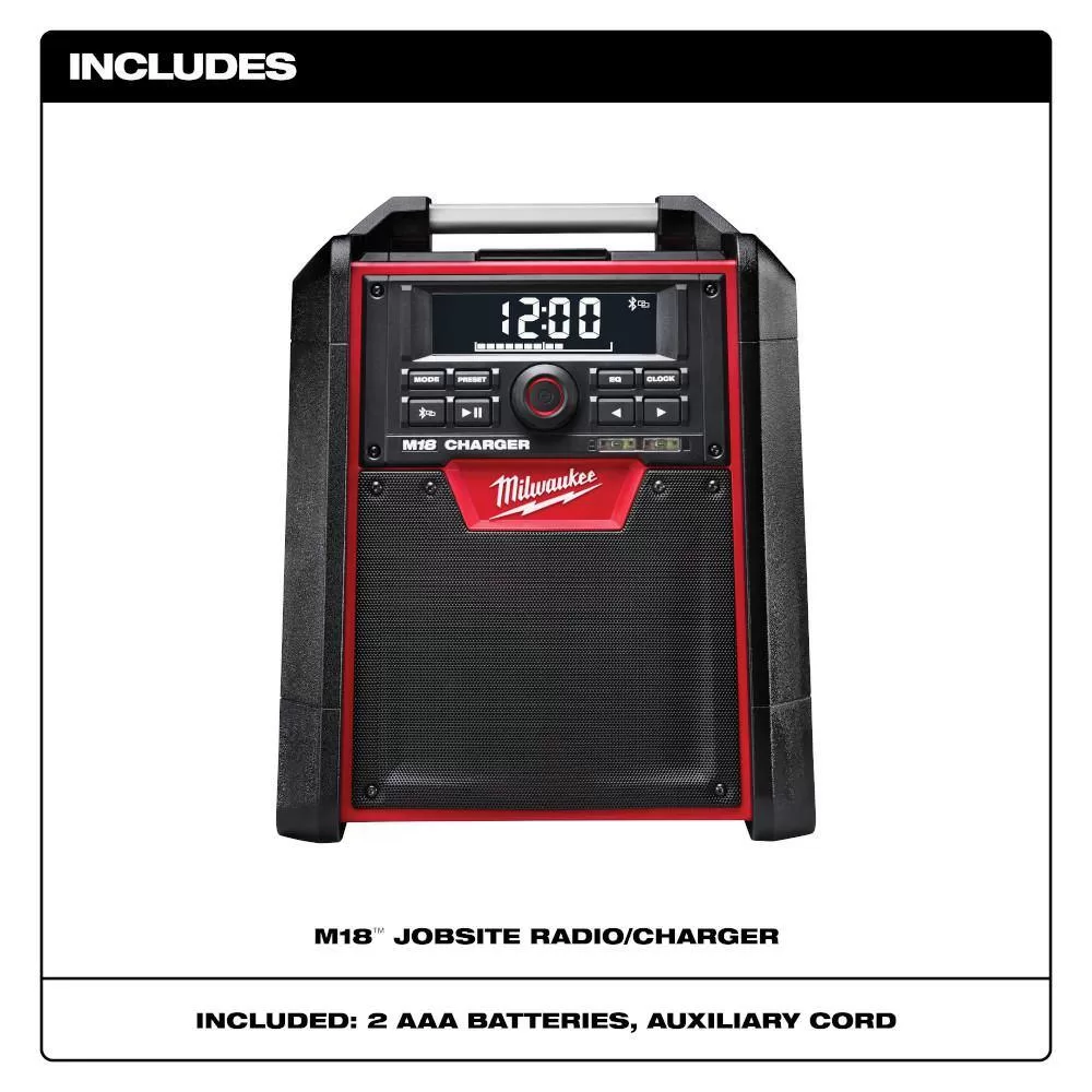 Milwaukee 2792-20 M18 Lithium-Ion Cordless Jobsite Radio/Charger