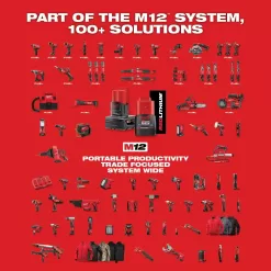 Milwaukee 2951-20 M12 12-Volt Lithium-Ion Cordless Bluetooth/AM/FM Jobsite Radio with Charger