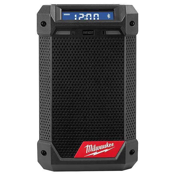 Milwaukee 2951-20 M12 12-Volt Lithium-Ion Cordless Bluetooth/AM/FM Jobsite Radio with Charger