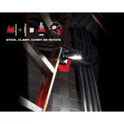 Milwaukee 1002772270 M18 18-Volt 1500 Lumens Lithium-Ion Cordless Rover LED Mounting Flood Light (Tool-Only)