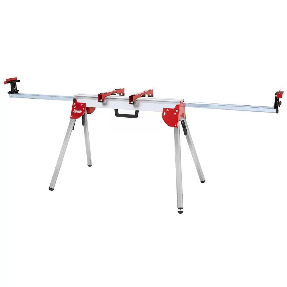 Milwaukee 2733-20-48-08-0551 M18 FUEL 18V Lithium-Ion Brushless Cordless 7-1/4 in. Dual Bevel Sliding Compound Miter Saw with Stand (Tool-Only)