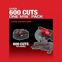 Milwaukee 2733-21 M18 FUEL 18V Lithium-Ion Brushless Cordless 7-1/4 in. Dual Bevel Sliding Compound Miter Saw Kit w/One 5.0Ah Battery