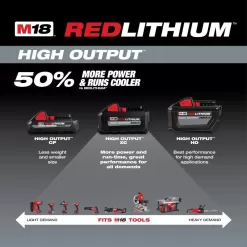 Milwaukee 48-59-1880 M18 18-Volt Lithium-Ion HIGH OUTPUT Starter Kit with XC 8.0Ah Battery and Rapid Charger