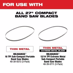 Milwaukee 2429-20-48-11-2420 M12 12-Volt Lithium-Ion Cordless Sub-Compact Band Saw W/ M12 2.0Ah Battery