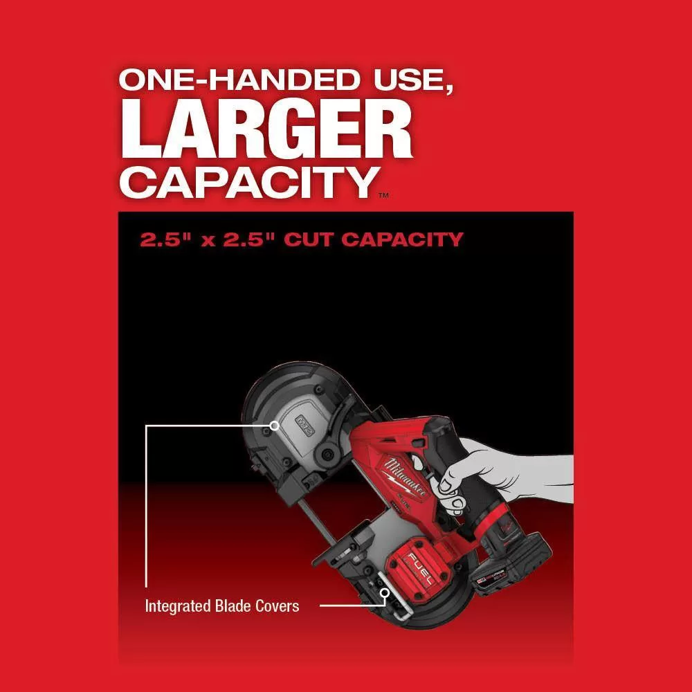 Milwaukee 2529-21XC-2460-20 M12 FUEL 12V Lithium-Ion Cordless Compact Band Saw XC Kit with M12 12V Lithium-Ion Cordless Rotary Tool