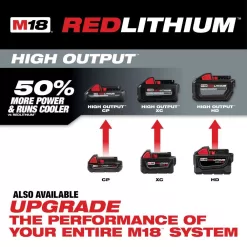Milwaukee 48-11-1852 M18 18-Volt Lithium-Ion XC Extended Capacity 5.0 Ah Battery Pack (2-Pack)