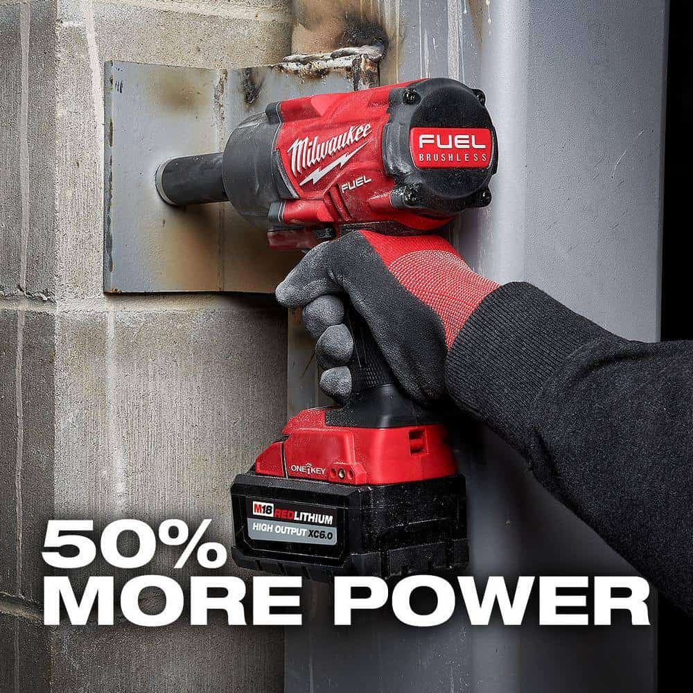 Milwaukee 48-11-1862-48-11-1837 M18 18-Volt Lithium-Ion High Output 6.0Ah and 3.0Ah Battery Pack (4-Pack)
