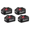 Milwaukee 48-11-1862-48-11-1862 M18 18-Volt Lithium-Ion High Output 6.0Ah Battery Pack (4-Pack)
