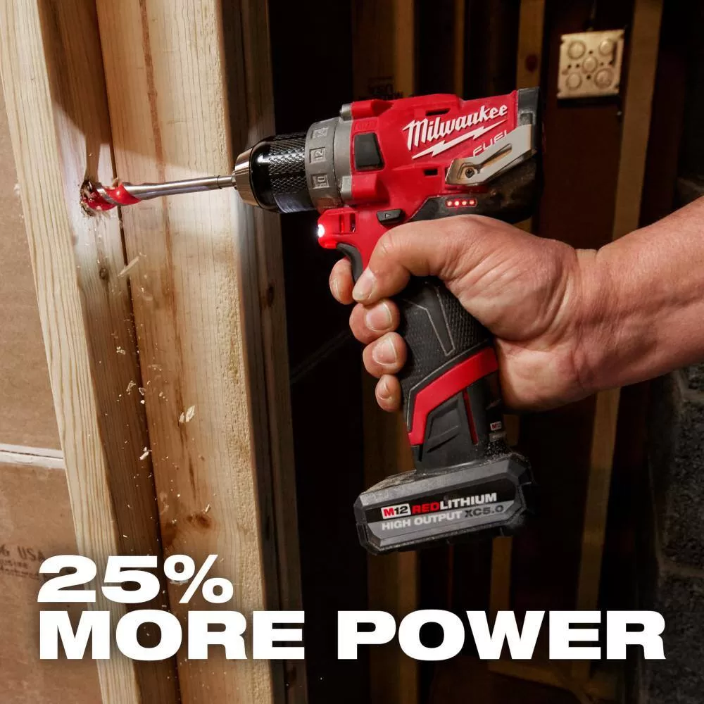Milwaukee 48-11-2450-48-11-2450-48-11-2450 M12 12-Volt Lithium-Ion XC High Output 5 Ah Battery (3-Pack)
