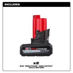 Milwaukee M12 12-Volt Lithium-Ion XC High Output 5 Ah Battery (2-Pack)