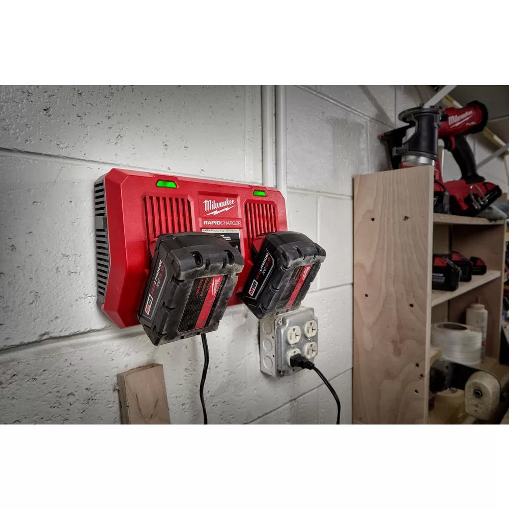 Milwaukee 48-59-1802 M18 18-Volt Lithium-Ion Dual Bay Rapid Battery Charger