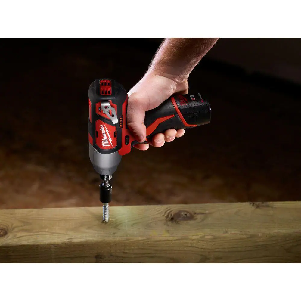 Milwaukee 2494-22 M12 12V Lithium-Ion Cordless Drill Driver/Impact Driver Combo Kit w/ Two 1.5Ah Batteries, Charger Tool Bag (2-Tool)