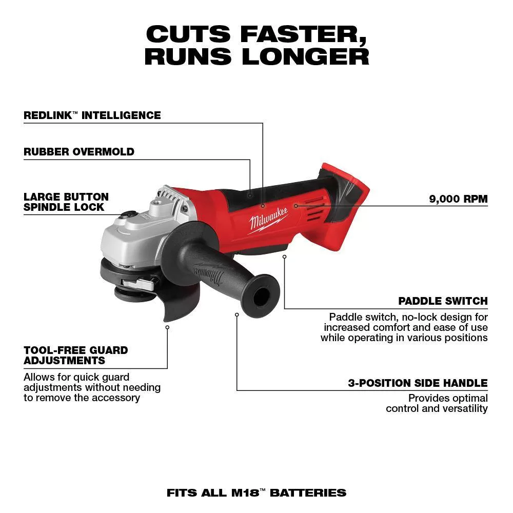 Milwaukee 2695-27S-48-11-1837 M18 18V Lithium-Ion Cordless Combo Tool Kit (7-Tool) with (4) 3.0 Ah Batteries, Charger and Tool Bag