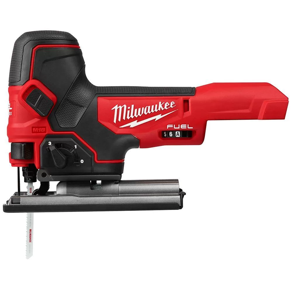 Milwaukee 2723-20-2737B-20 M18 FUEL 18V Lithium-Ion Brushless Cordless Compact Router and Barrel Grip Jig Saw Set (Tool-Only)