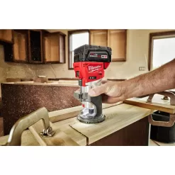 Milwaukee 2723-20-2737B-20 M18 FUEL 18V Lithium-Ion Brushless Cordless Compact Router and Barrel Grip Jig Saw Set (Tool-Only)