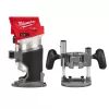 Milwaukee 2723-20-48-10-5601 M18 FUEL 18V Lithium-Ion Brushless Cordless Compact Router w/ Compact Router Plunge Base