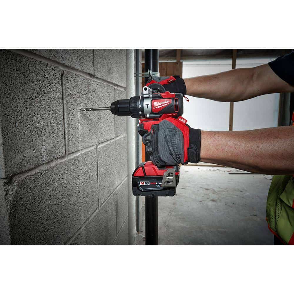 Milwaukee M18 18V Lithium-Ion Brushless Cordless Hammer Drill/Impact Combo Kit (2-Tool) with 2 Batteries, Charger and Bag - Image 4