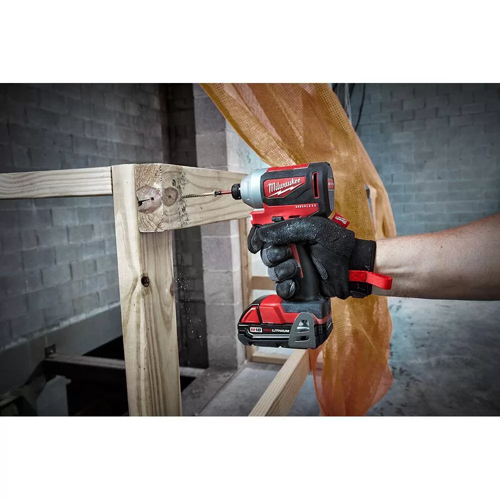 Milwaukee M18 18V Lithium-Ion Brushless Cordless Hammer Drill/Impact Combo Kit (2-Tool) with 2 Batteries, Charger and Bag - Image 3