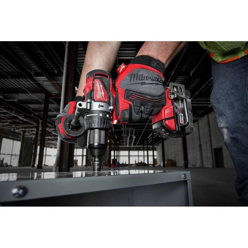 Milwaukee M18 18V Lithium-Ion Brushless Cordless Hammer Drill/Impact Combo Kit (2-Tool) with 2 Batteries, Charger and Bag - Image 2