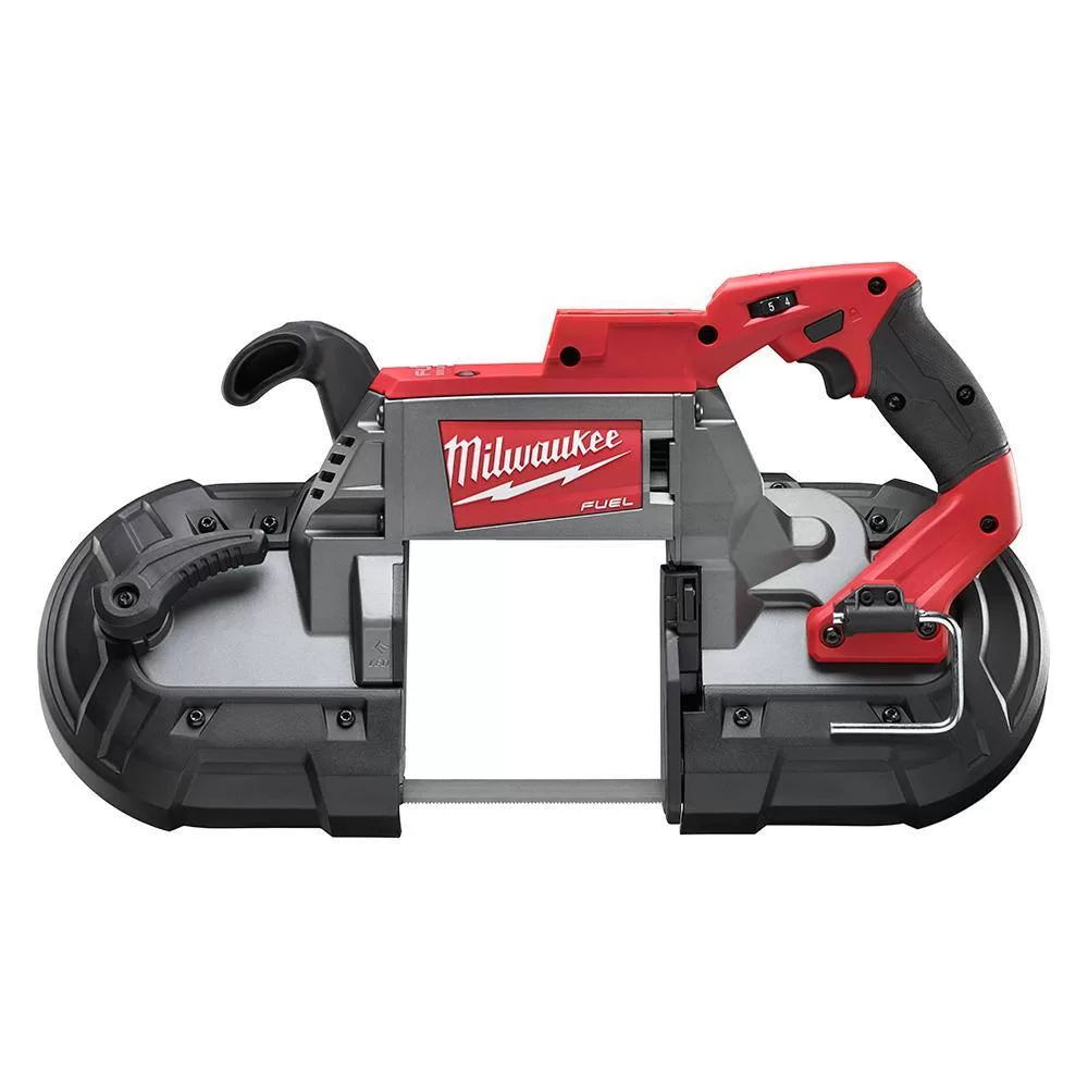 Milwaukee 2912-20-2729-20 M18 FUEL 18V Lithium-Ion Brushless Cordless 1 in. SDS-Plus Rotary Hammer with Deep Cut Bandsaw (2-Tool)