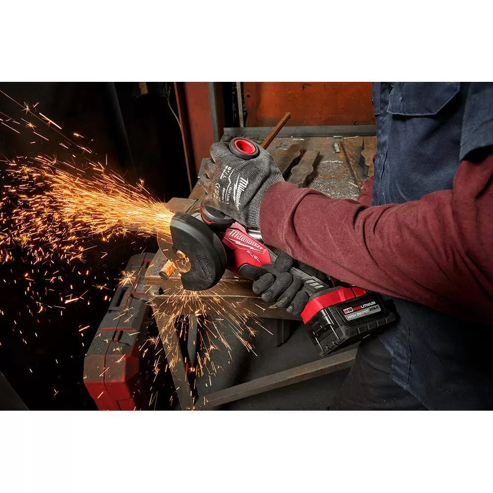 Milwaukee 2991-22 M18 FUEL 18V Lithium-Ion Brushless Cordless Grinder & 3/8 in. Impact Wrench Combo Kit (2-Tool) w/ Two 5Ah Batteries