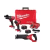 Milwaukee 3697-22-2821-20 M18 FUEL 18-V Lithium-Ion Brushless Cordless Hammer Drill and Impact Driver Combo Kit (2-Tool) with Reciprocating Saw