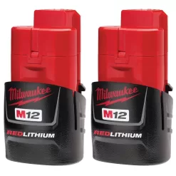 Milwaukee 2420-21-48-11-2411 M12 12V Lithium-Ion Cordless Hackzall Reciprocating Saw Kit with Free M12 Compact Battery (2-Pack)