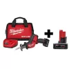 Milwaukee 2520-21XC-48-11-2460 M12 FUEL 12V Lithium-Ion Brushless Cordless HACKZALL Reciprocating Saw Kit with 6.0Ah Battery